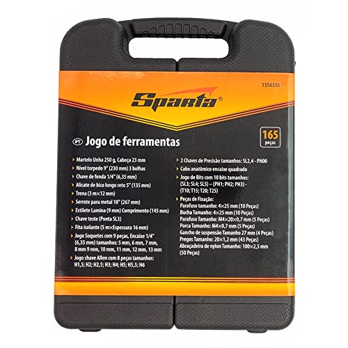 SPARTA Kit de Ferramentas 129 Peças com Maleta