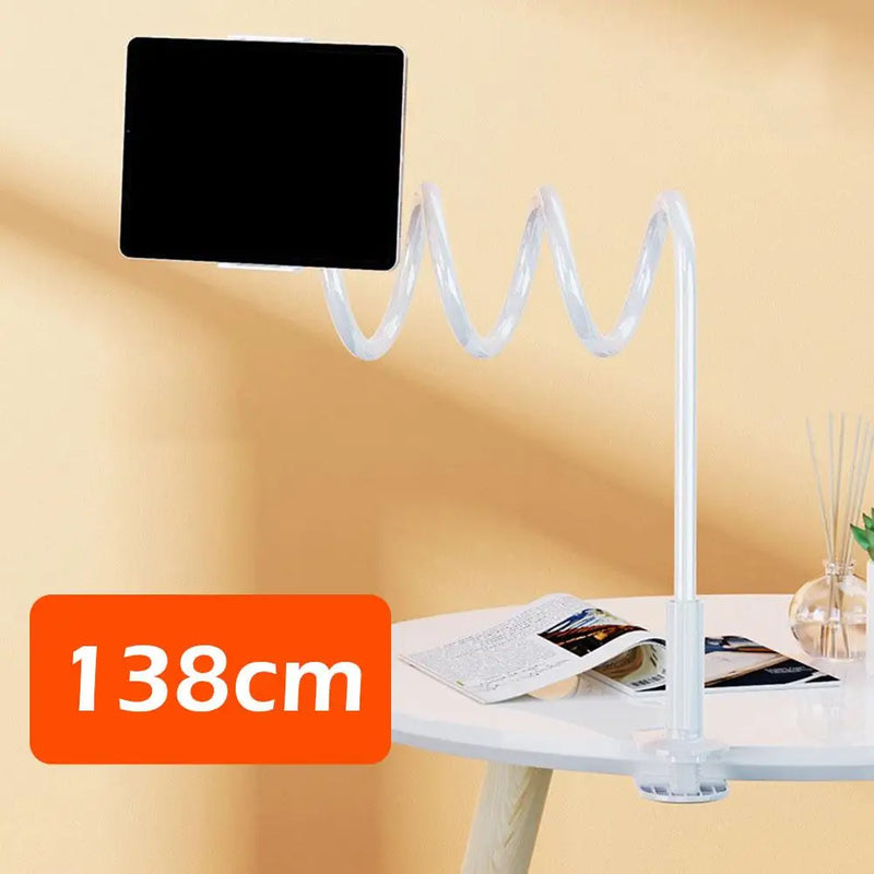 Suporte para celular com pescoço de ganso, suporte universal 360 flexível, suporte preguiçoso, braçadeira de braços longos para suporte de smartphone C0K1