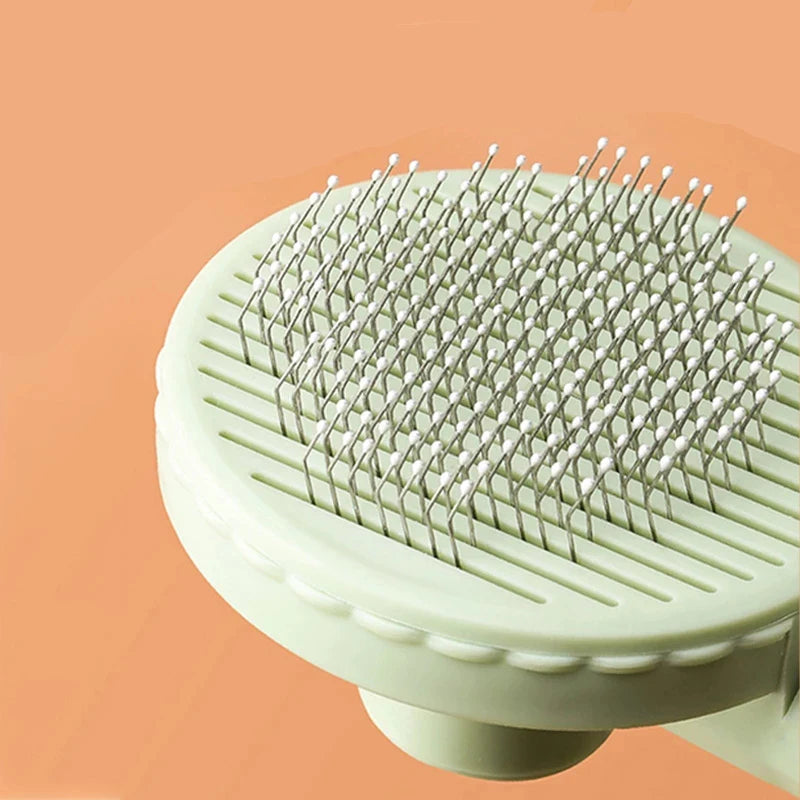 Pente para remoção de pelos de animais de estimação, escova para gatos, escova autolimpante para remoção de pelos de cães, raspador, ferramenta de limpeza para animais de estimação, acessórios para gatos