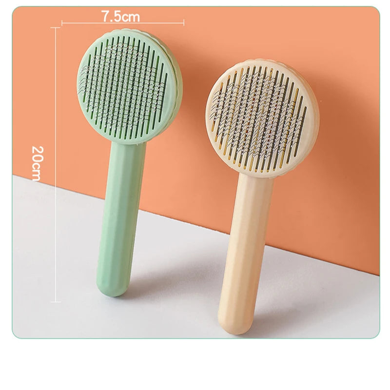 Pente para remoção de pelos de animais de estimação, escova para gatos, escova autolimpante para remoção de pelos de cães, raspador, ferramenta de limpeza para animais de estimação, acessórios para gatos