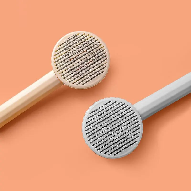 Pente para remoção de pelos de animais de estimação, escova para gatos, escova autolimpante para remoção de pelos de cães, raspador, ferramenta de limpeza para animais de estimação, acessórios para gatos
