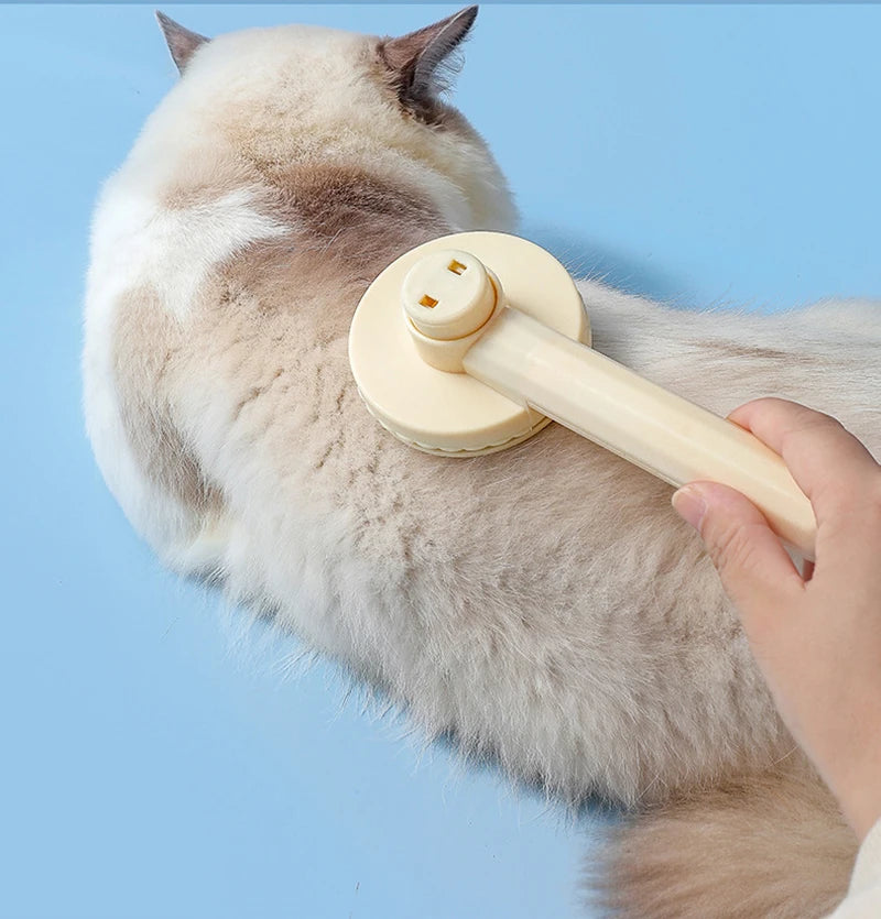 Pente para remoção de pelos de animais de estimação, escova para gatos, escova autolimpante para remoção de pelos de cães, raspador, ferramenta de limpeza para animais de estimação, acessórios para gatos