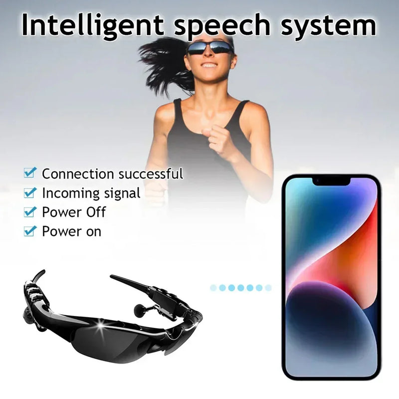Bluetooth 5.0 estéreo óculos polarizados, esportes ao ar livre ciclismo óculos de áudio, surround som auscultadores, música e chamada